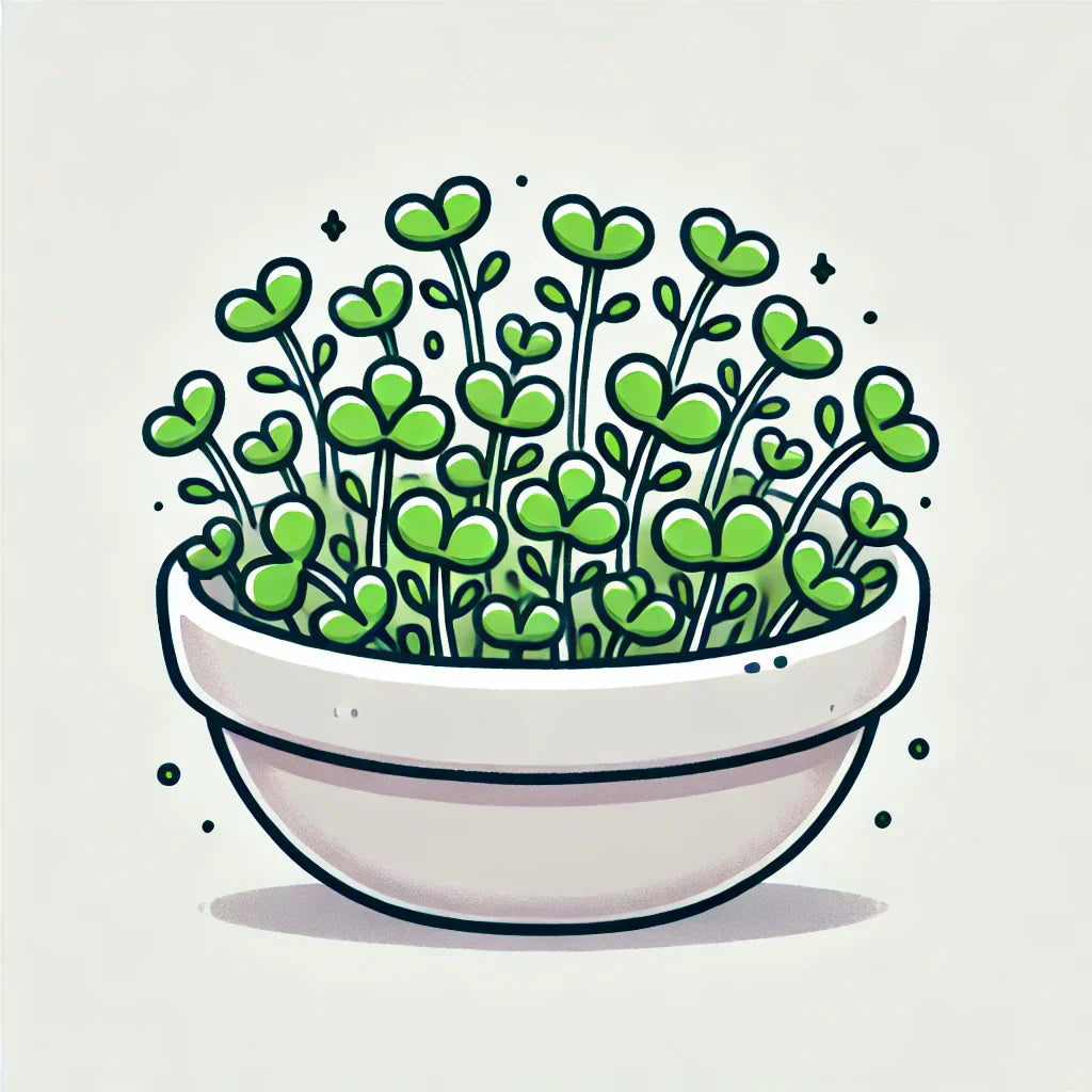 Bowl of microgreens